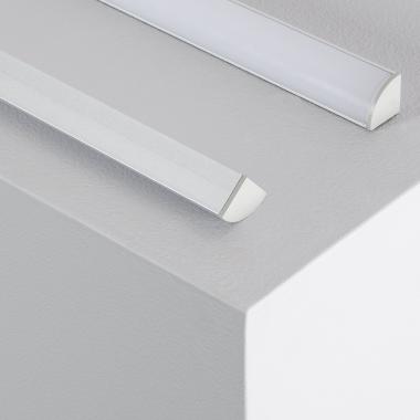 Produkt von Aluminium Eckprofil Runde Abdeckung 2m für LED Streifen bis 10 mm