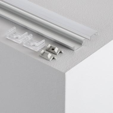 Produkt von Aluminiumprofil Einbau mit Durchgehender Abdeckung für LED-Streifen bis 12mm