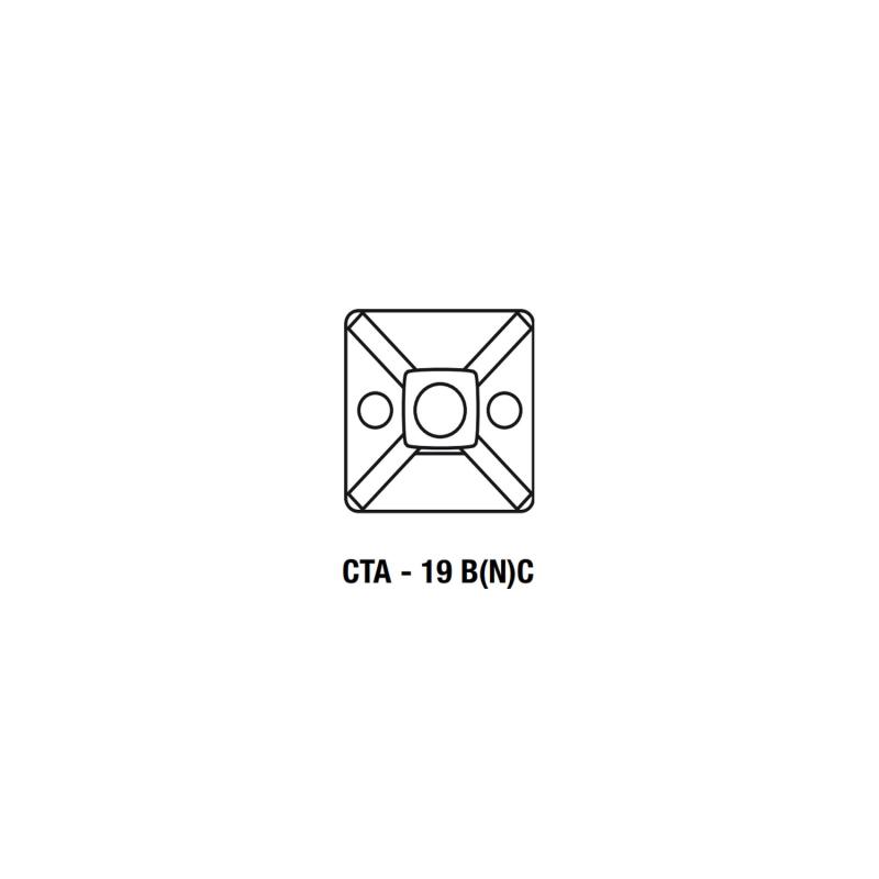 Produkt von Pack Selbstklebende Kabelbinder Scotchflex 3M CTA BC 19 x 19mm (100 Un)