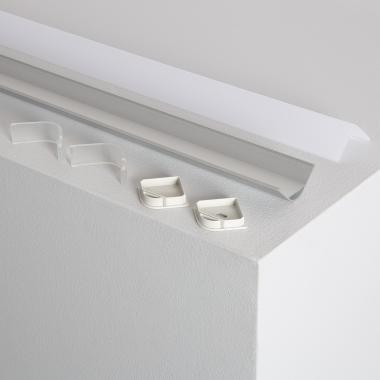 Product van Aluminium Hoekprofiel met Doorlopende Cover voor LED Strips tot 20 mm