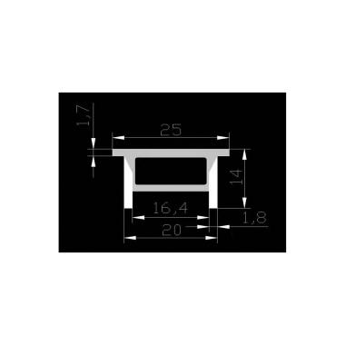 Produkt od Vestavná Silikonová Trubice Flex pro LED pásky do 15 mm