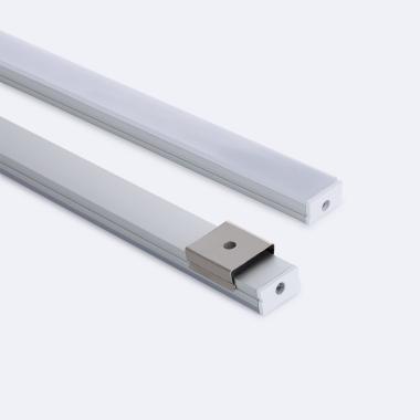 Product van Opbouw Profiel Aluminium Laagprofiel 2m voor LED Strip tot 10 mm