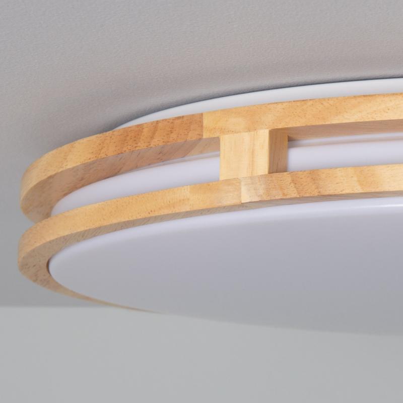 Produkt von LED-Deckenleuchte 20W Rund Holz Ø405 mm CCT Wählbar Donati 
