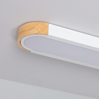 Produkt von LED-Deckenleuchte 18W Holz und Metall 140x650 mm CCT Seleccionable Dari Lang