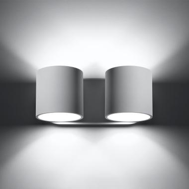 Product van Wandlamp Orbis 2 Aluminium SOLLUX 