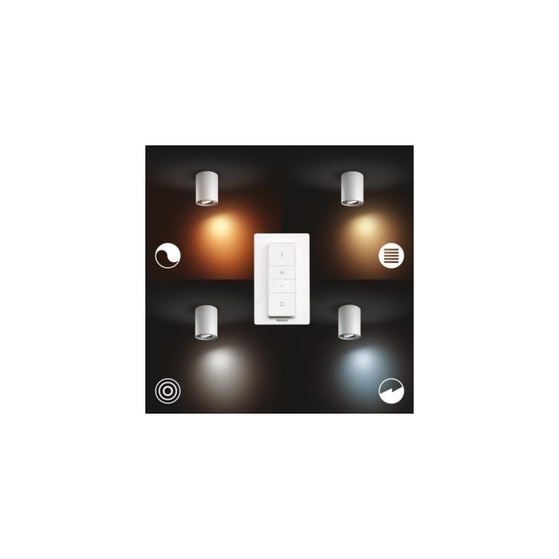 Prodotto da Applique da Soffitto White Ambiance GU10 PHILIPS Hue Pillar