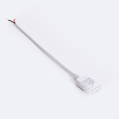 Product van Hippo Connector met kabel voor LED strip Zelfregulerend  220V AC COB Silicone FLEX Breedte 10mm Monocolor