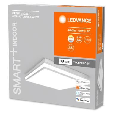 Product van LED Plafondlamp 42W CCT Vierkant 450x450 mm Smart+ WiFi ORBIS Magnet LEDVANCE  4058075572812