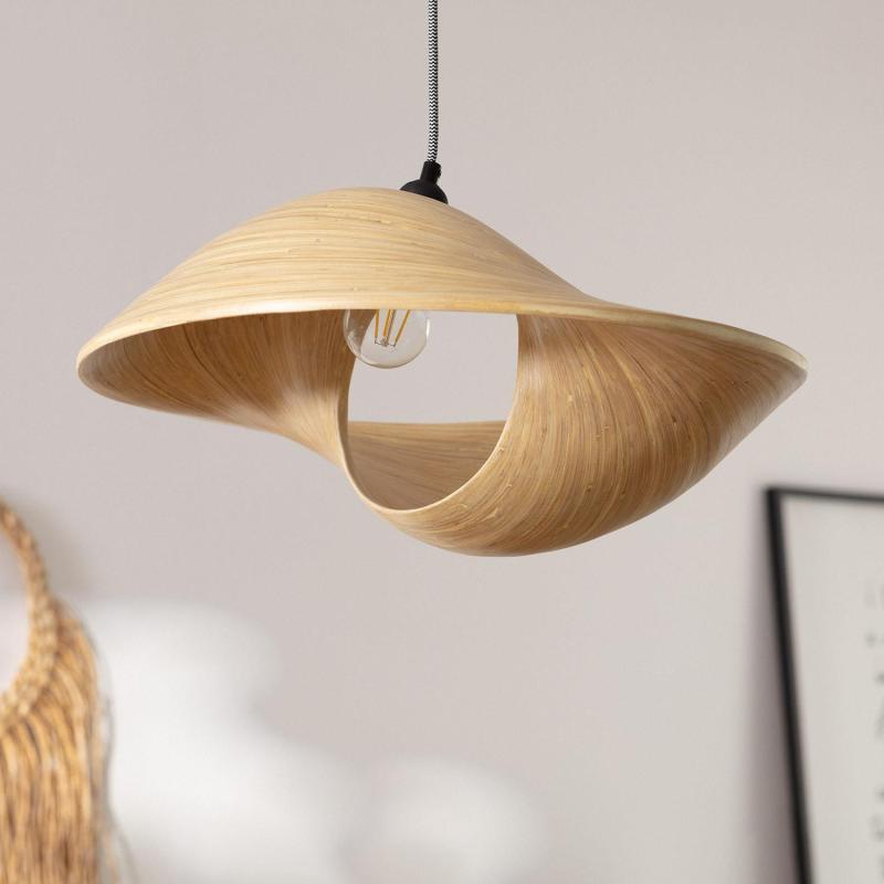 Product van Lampenkap voor Hanglamp Bamboe Shuka Acacia Big ILUZZIA