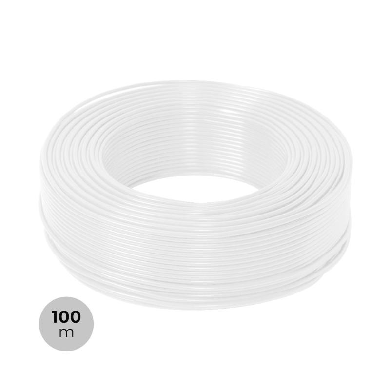 Produit de Rouleau 100m Gaine Câble Électrique 3x1.5mm² Blanc 1kV RV-K