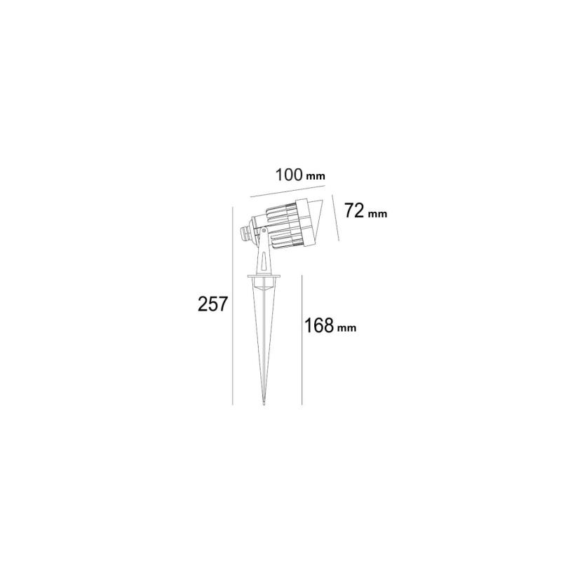 Produkt od Venkovní LED Reflektor 6W 12V s Hrotem Palm EasyFit