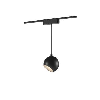 Produkt von LED-Hängeleuchte Konkave 1-Phasenmagnetschiene 25mm Super Slim 12W 48V CRI90 Schwarz Ø100 mm