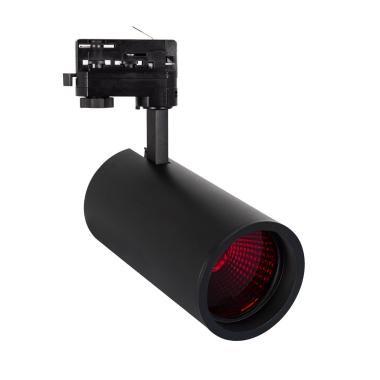 Produit de Spot LED New d'Angelo 40W Noir CCT LIFUD pour Rail Triphasé (3 Allumages) Spécial Alimentation