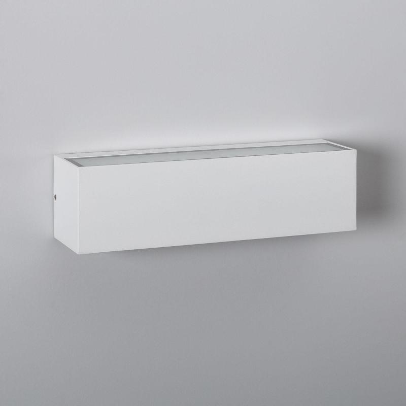 Produit de Applique Murale LED Extérieure Lena 10W Éclairage Double Face Rectangulaire Blanche