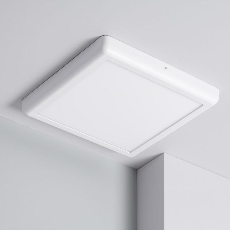 Produit de Plafonnier LED Métal Carré Design 24W Métal 300x300 mm White 