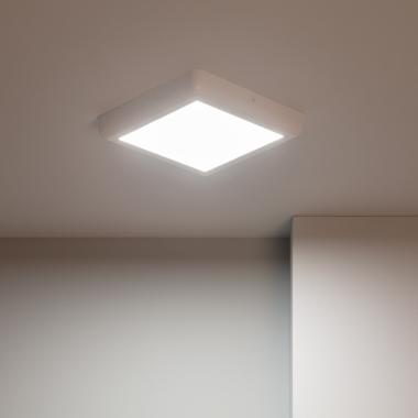 Produit de Plafonnier LED Carré Métal 18W Design White 225x225 mm 