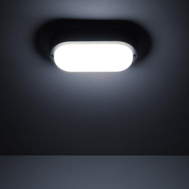 Product of Black 15W Oval Hublot Outdoor LED Surface Panel IP65 85x173 mm