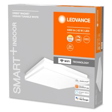 Product van LED Plafondlamp 42W CCT Vierkant 450x450 mm Smart+ WiFi ORBIS Magnet LEDVANCE  4058075572812