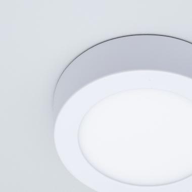 Product van Plafondlamp LED 6W Rond Aluminium Slim Ø110 mm CCT Selecteerbaar Galán SwitchDimm