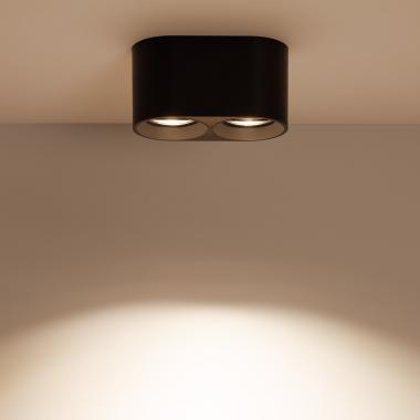 Prodotto da Applique da Soffitto Doppia Nera con Lampadina GU10 Space