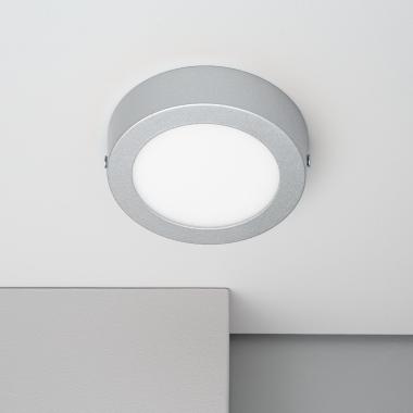 Product van Plafondlamp LED 6W Rond Aluminium Slim Ø110 mm CCT Selecteerbaar Galán SwitchDimm