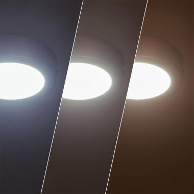 Product van Plafondlamp LED 6W Rond Aluminium Slim Ø110 mm CCT Selecteerbaar Galán SwitchDimm