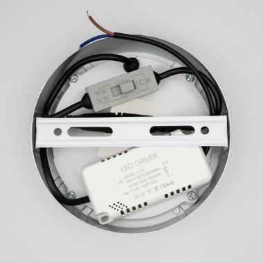 Produit de Plafonnier LED 6W Rond Aluminium Slim  Ø110 mm CCT Sélectionnable Galán SwitchDimm