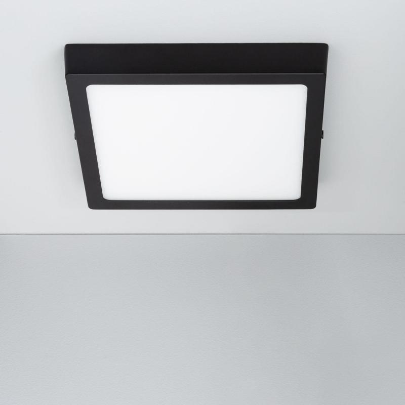 Produit de Plafonnier LED 18W Carré Aluminium  210x210 mm Slim CCT Sélectionnable Galán SwitchDimm