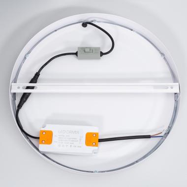 Product van Plafondlamp LED 24W Rond Aluminium Ø280 mm Slim CCT Selecteerbaar Galán SwitchDimm