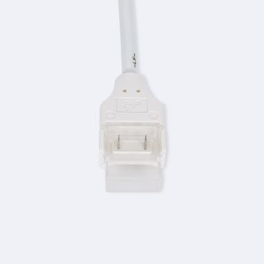 Produit de Connecteur Hippo Double avec Câble pour Ruban LED Auto-Redressement 220V AC SMD Silicone Flex Largeur 12mm 