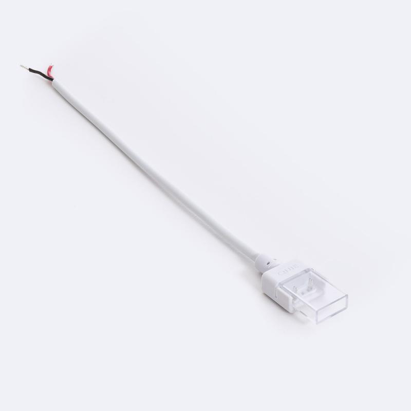 Product van Hippoconnector met kabel voor Zelfregulerende LED Strip 220V  AC COB Silicone FLEX Breedte 10mm Mono Color 