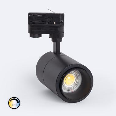 Produit de Spot sur Rail LED Triphasé 30W CCT Pulyx Multi-angle 15-60º