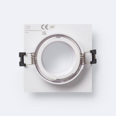 Prodotto da Portafaretto Downlight Quadrato Basculante Basso UGR per Lampadina LED GU10 / GU5.3 Foro Ø75 mm Suefix