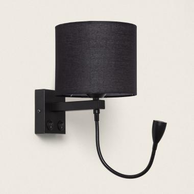 Lampe Murale avec Lumière de Lecture 2.5W Métal Black-Kianga