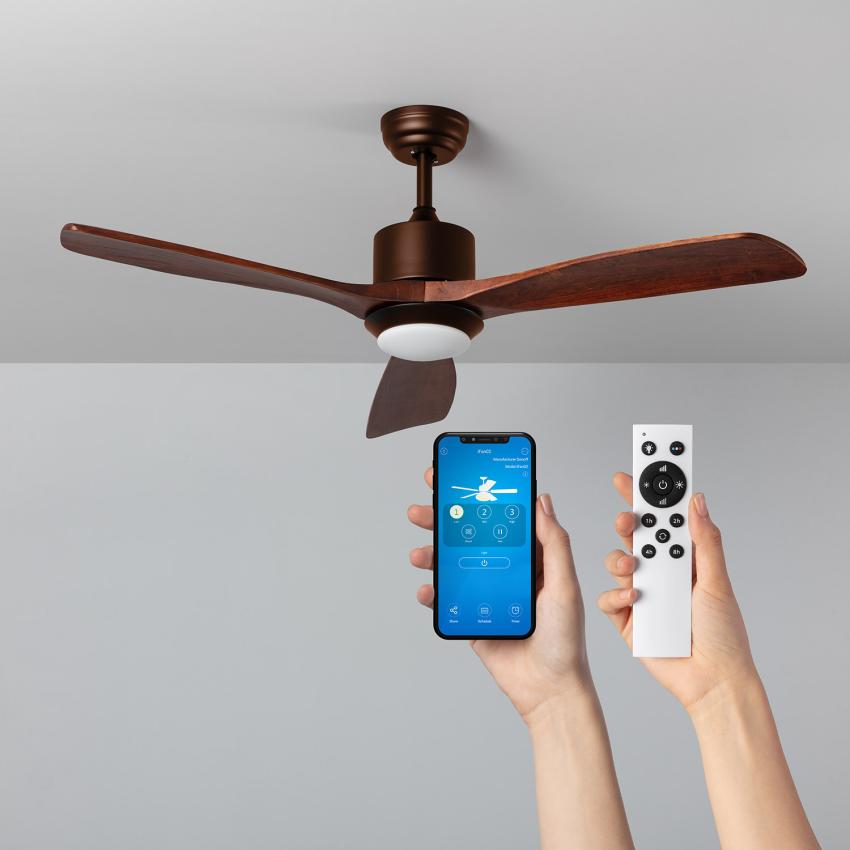 Product of Forest Silent Ceiling Fan with DC Motor in Brown 132cm