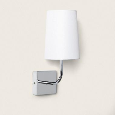 Wandlamp Metaal Silver-Wollen Conne