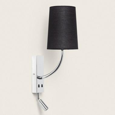 Lampada da Parete con Luce da Lettura 2.5W Metal Silver-Teylo Conne