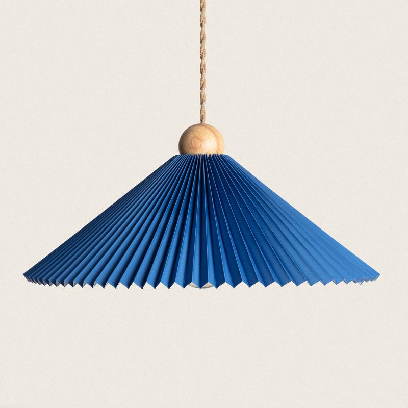 Product of Luanda Wood & Fabric Pendant Lamp 