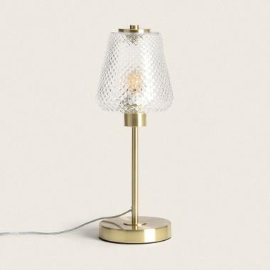 Stiklu Metal & Glass Table Lamp