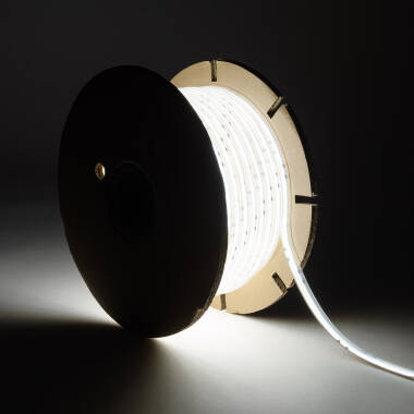 50m 220V Dimmable Autorectified COB LED Strip 320LED/m 720lm/m 12mm Wide cut at Every 50cm IP65