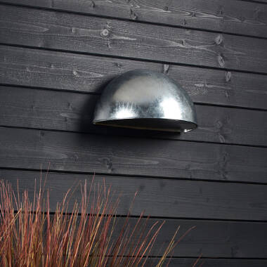 Coastal Arctic Galvanised Steel Outdoor Wall Lamp