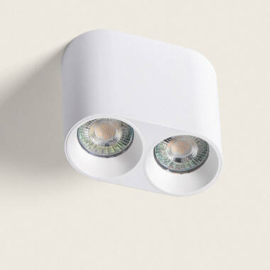 Traxim Round Double Spotlight Ceiling Lamp