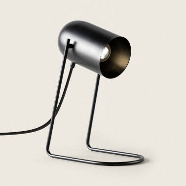 Shelley Metal Table Lamp in Black