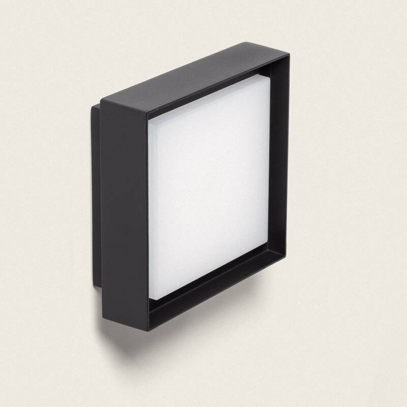 Produit de Applique Murale Extérieure LED 8W Éclairage Carré Noire Bolen