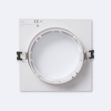 Produkt von Downlight-Ring Einbau Eckig Schwenkbar für GU10 AR111 LED-Glühbirne Schnitt Ø135 mm