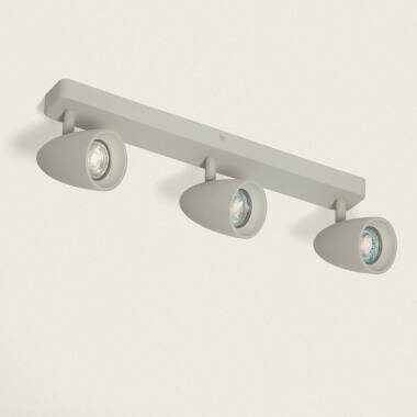 Adrien Oblong 3 Spotlight Aluminium Ceiling Lamp