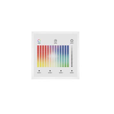 Sterownik Ściemnialny Ścienny Dotykowy do Taśm LED 12/24V DC RGB DMX