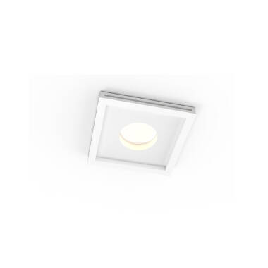 Product Portafaretto Downlight Integrazione Cartongesso per Lampadina GU10 / GU5.3 Foro 125x125 mm UGR17