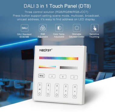 Prodotto da Telecomando DALI Touch LED MiBoxer DP3S per Controller Dimmer DL-X