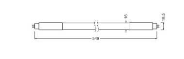 Product van LED Buis T5 G5 60 cm Glas 7 W 128 lm/W LEDVANCE